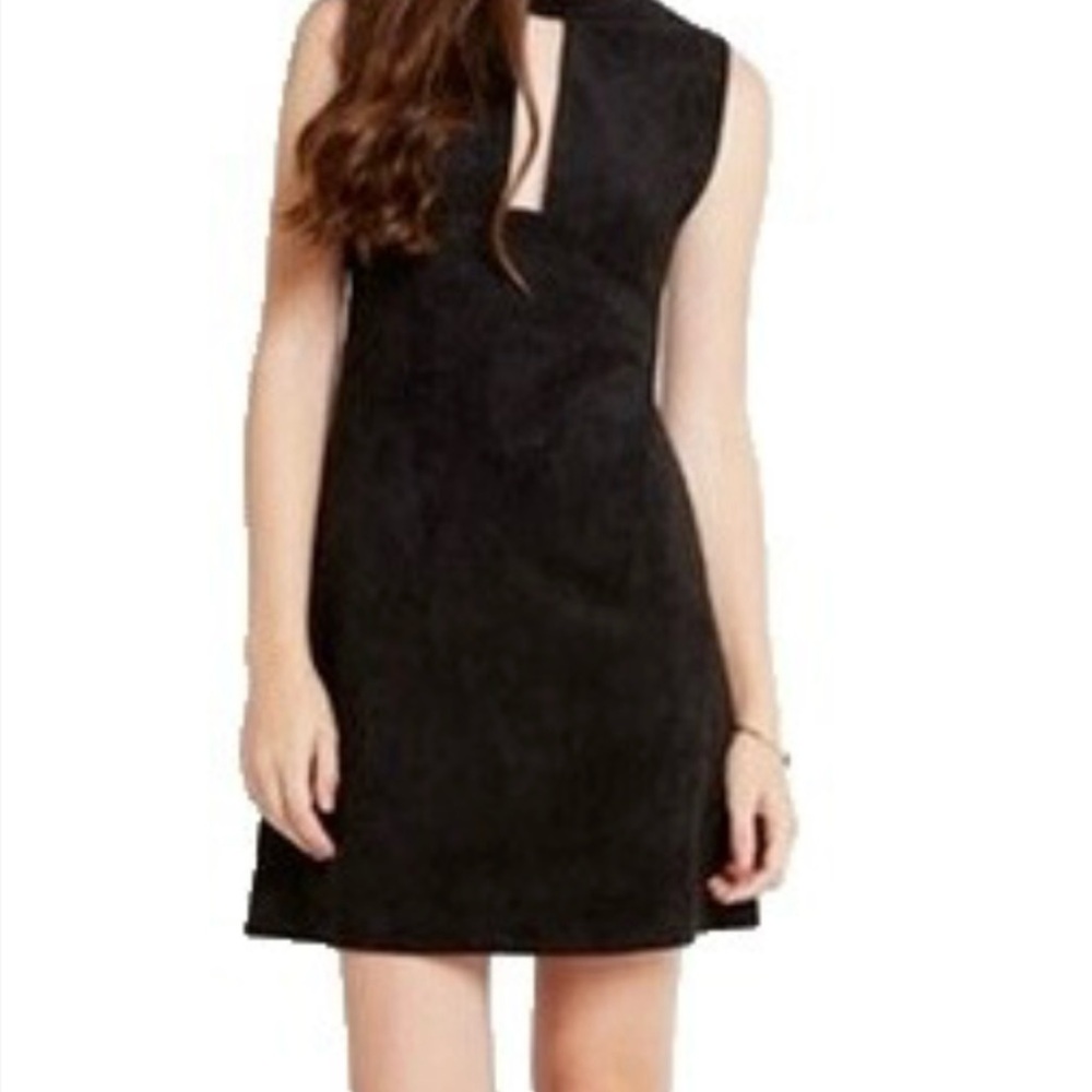 BCBGeneration faux Suede Black Mini Dress size 10